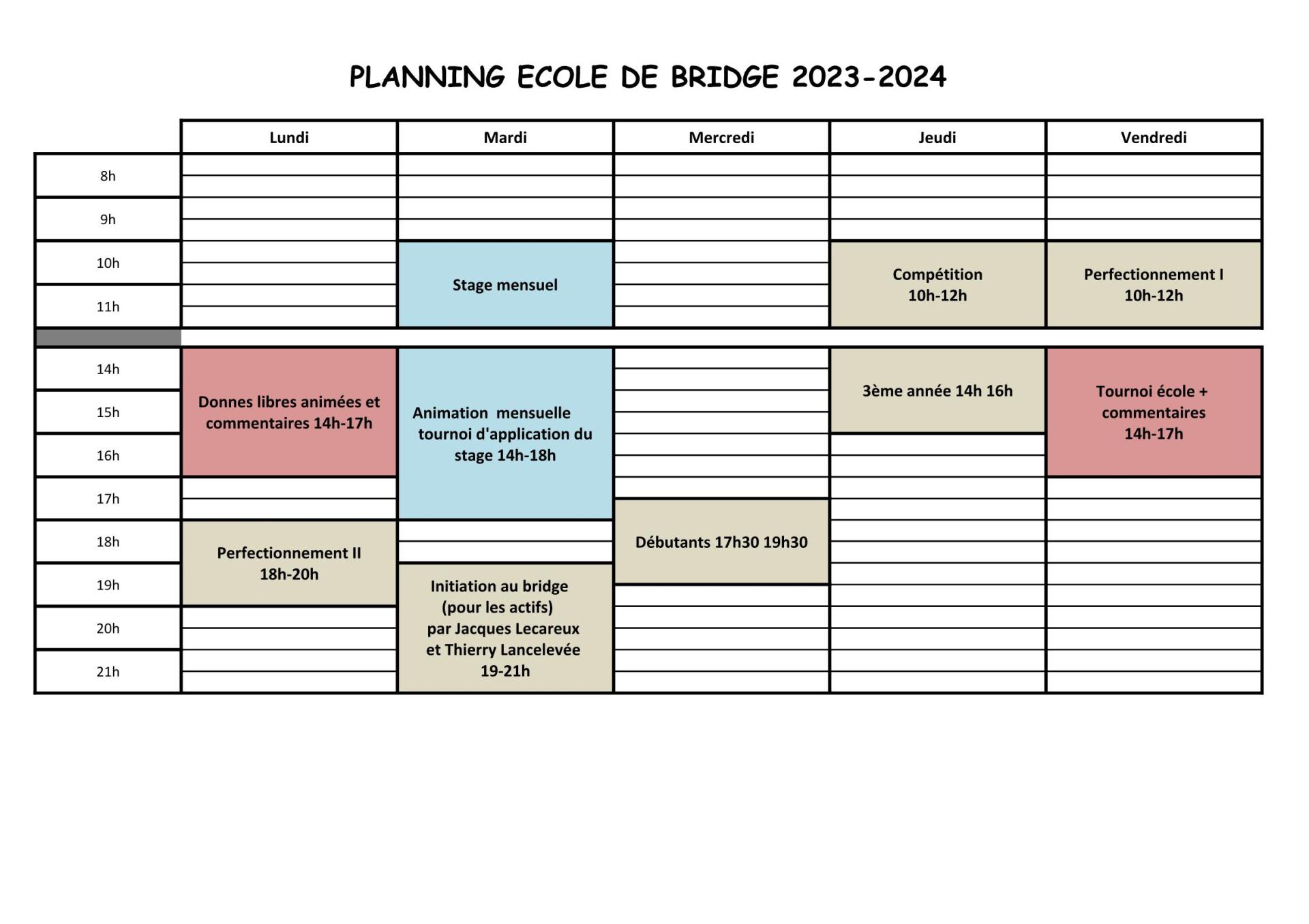 Planning ecole 2023 2025